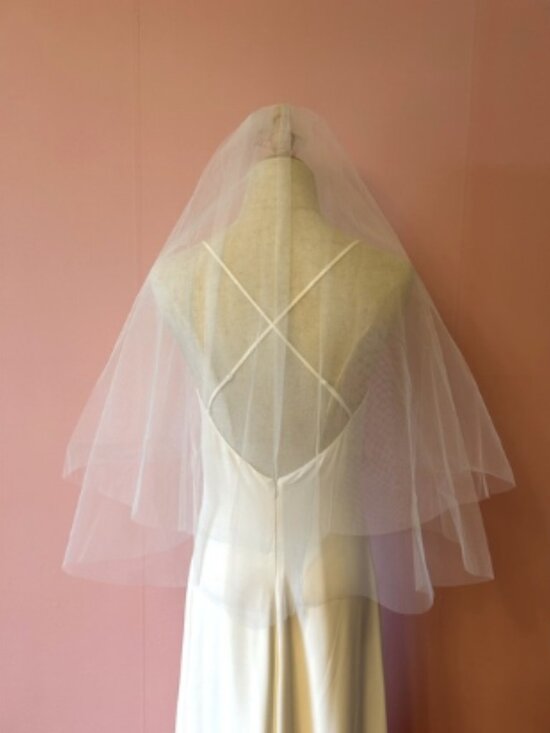Two Tier Short Wedding Veil